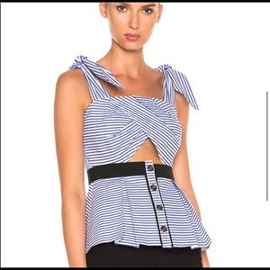 Self-portrait beautiful stripe top, size 4.